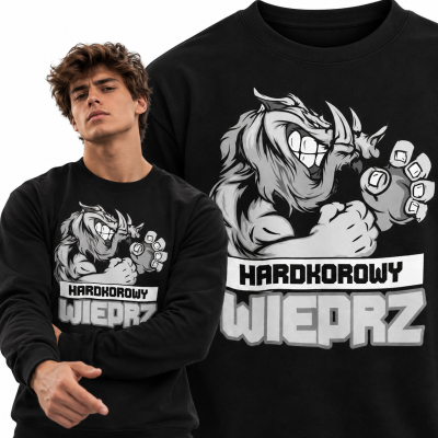 BLUZA  NA SIŁOWNIĘ  HARDKOROWY WIEPRZ